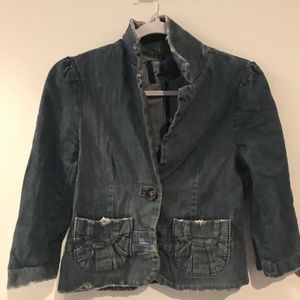 LUX denim blazer jacket